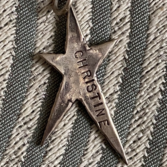 S/S star charm with “Christine” - Picture 1 of 3